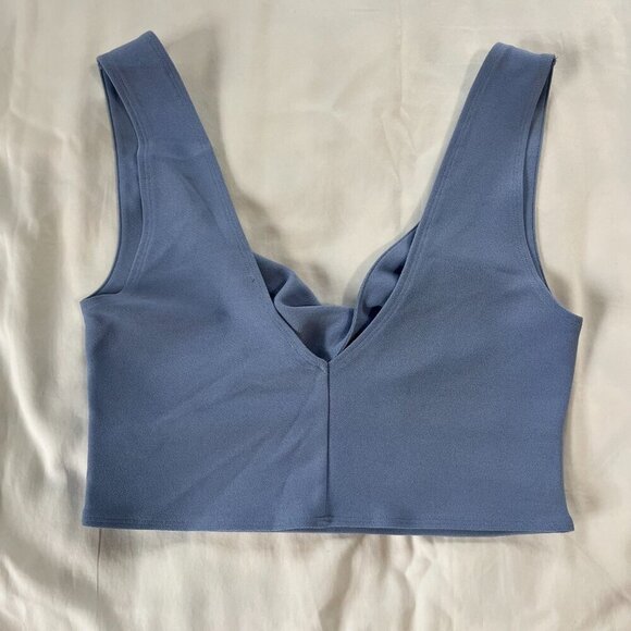 Abercrombie & Fitch Periwinkle Twist Front Peekaboo Cropped Tank | Size S - Picture 5 of 5